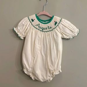 Little bear smocks Augusta smocked bubble